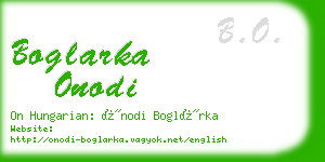 boglarka onodi business card